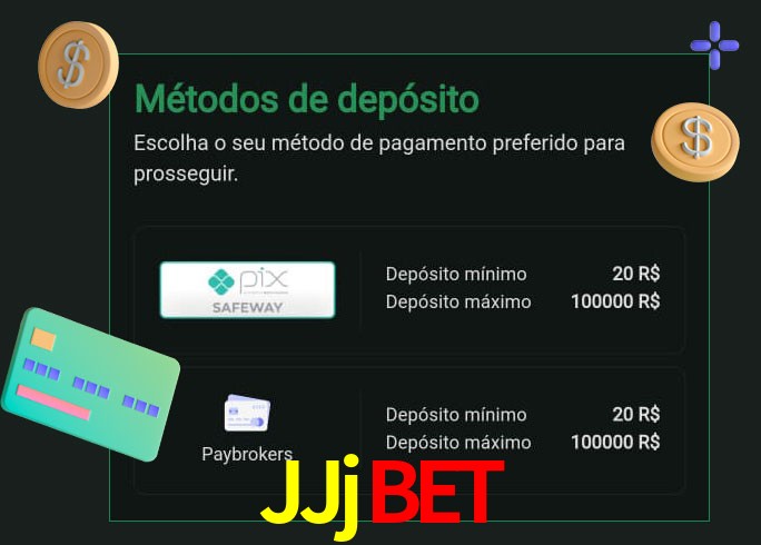 O cassino JJjbet oferece uma grande variedade de métodos de pagamento